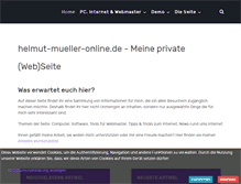 Tablet Screenshot of helmut-mueller-online.de